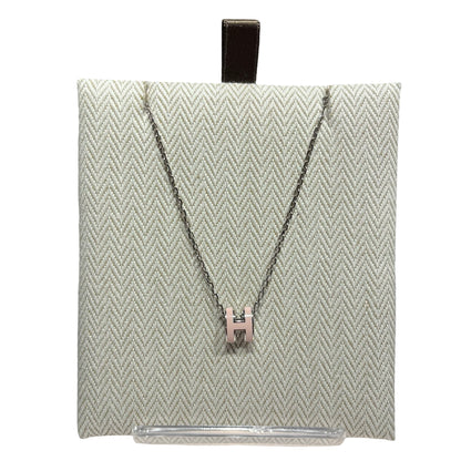 HERMÈS Mini Pop H Necklace Accessories Pink