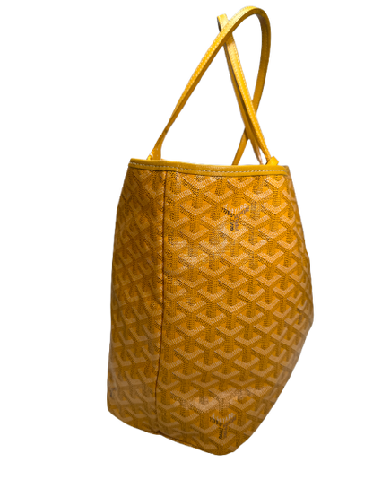 Used GOYARD Goyardine Canvas Saint Louis Tote Bag Yellow