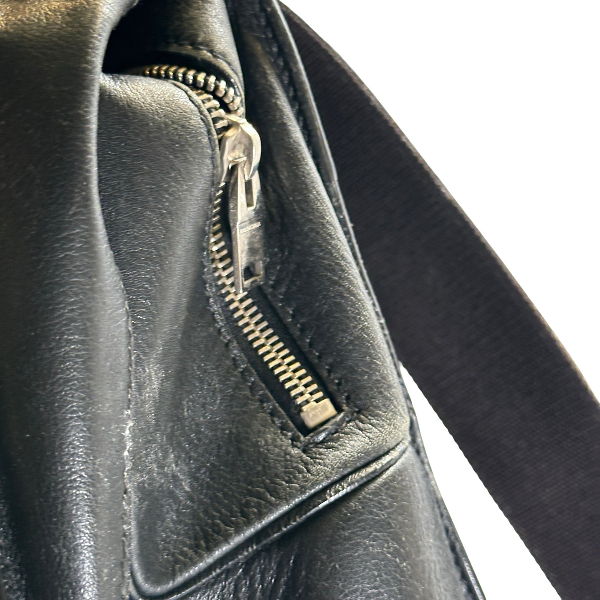Used BALENCIAGA Leather Backpack Black