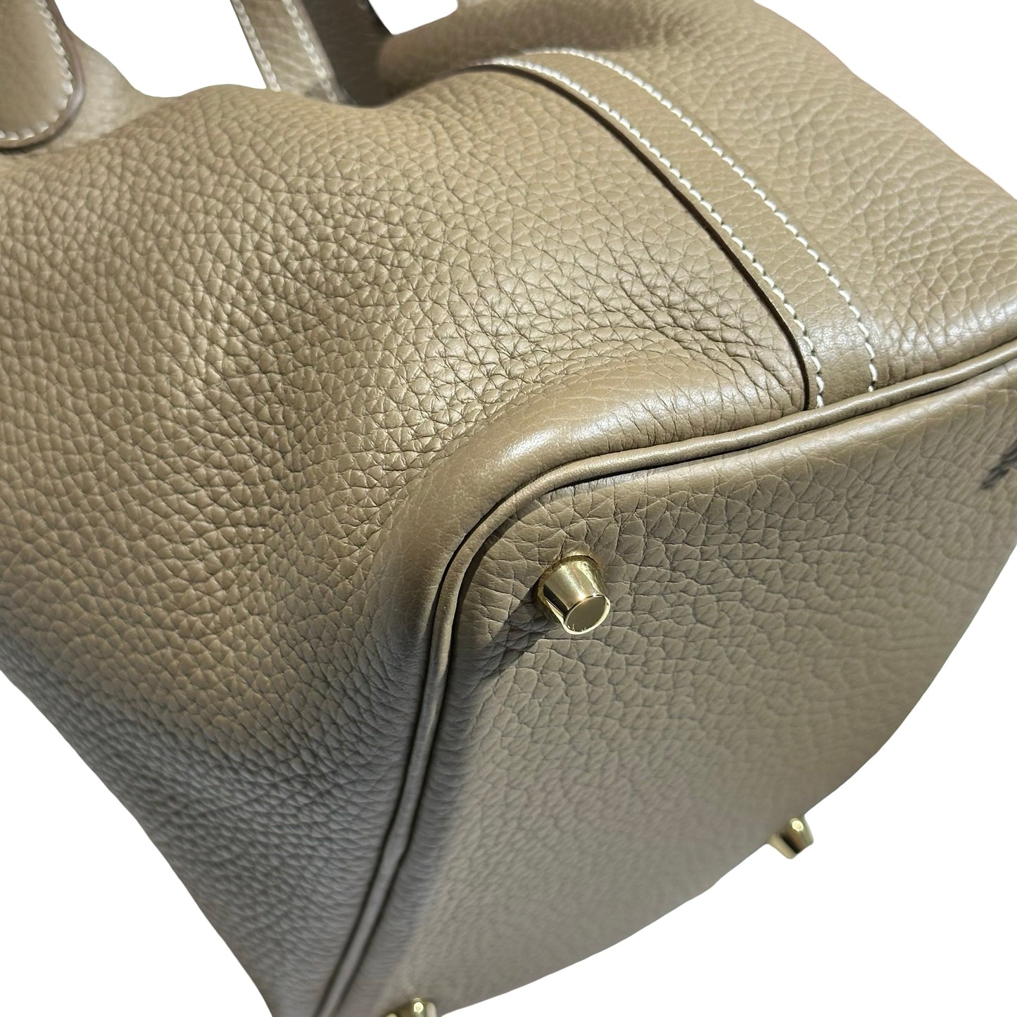 Used HERMÈS Picotin 18 Bucket Bag Etoupe (18) GHW