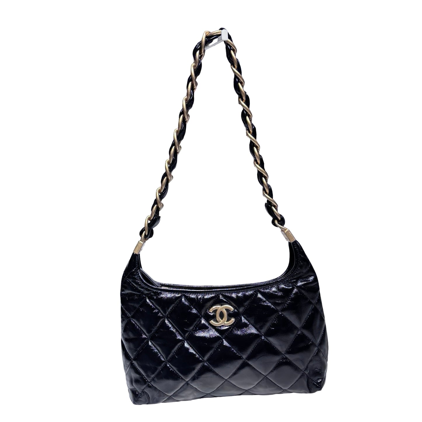 New Chanel Hobo Small Shoulder Bag Black GHW