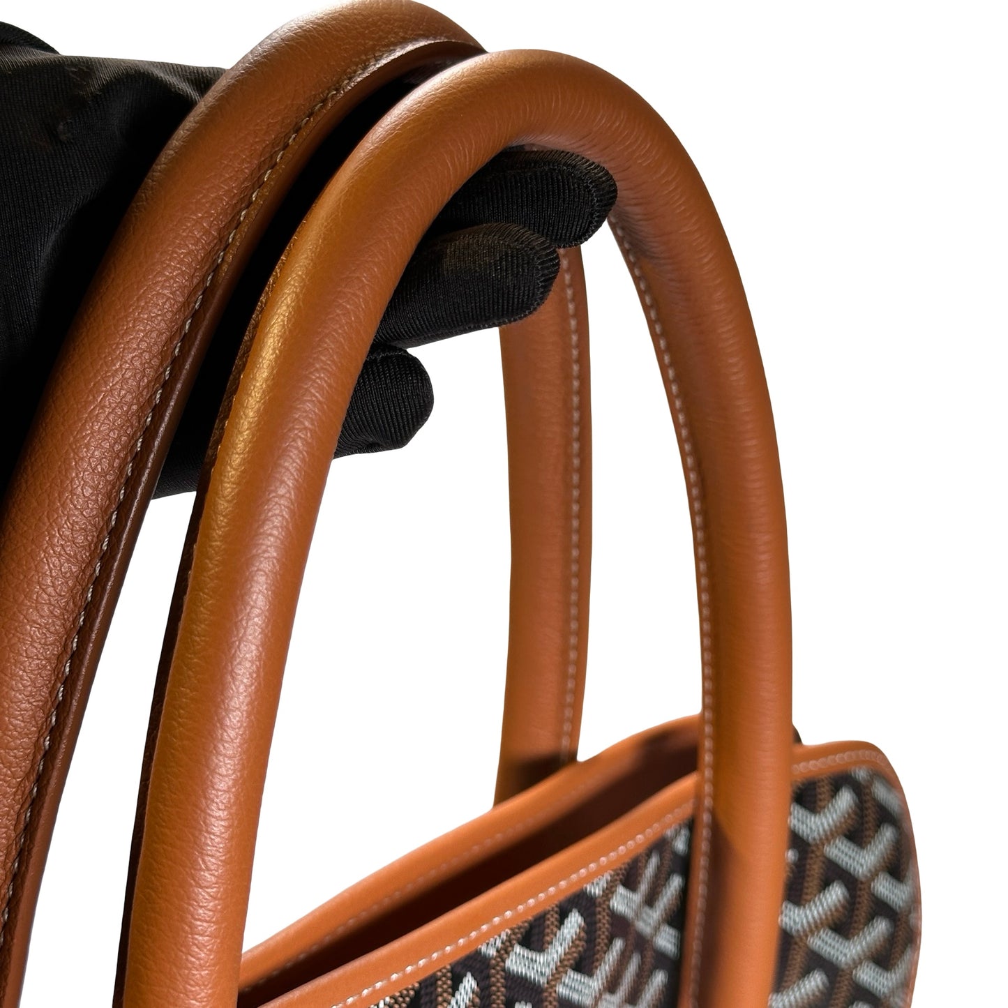 Used GOYARD Goyardine Sac de Voyage Tote Bag Black Brown