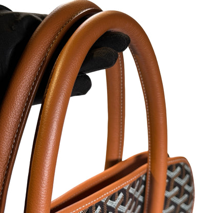Used GOYARD Goyardine Sac de Voyage Tote Bag Black Brown