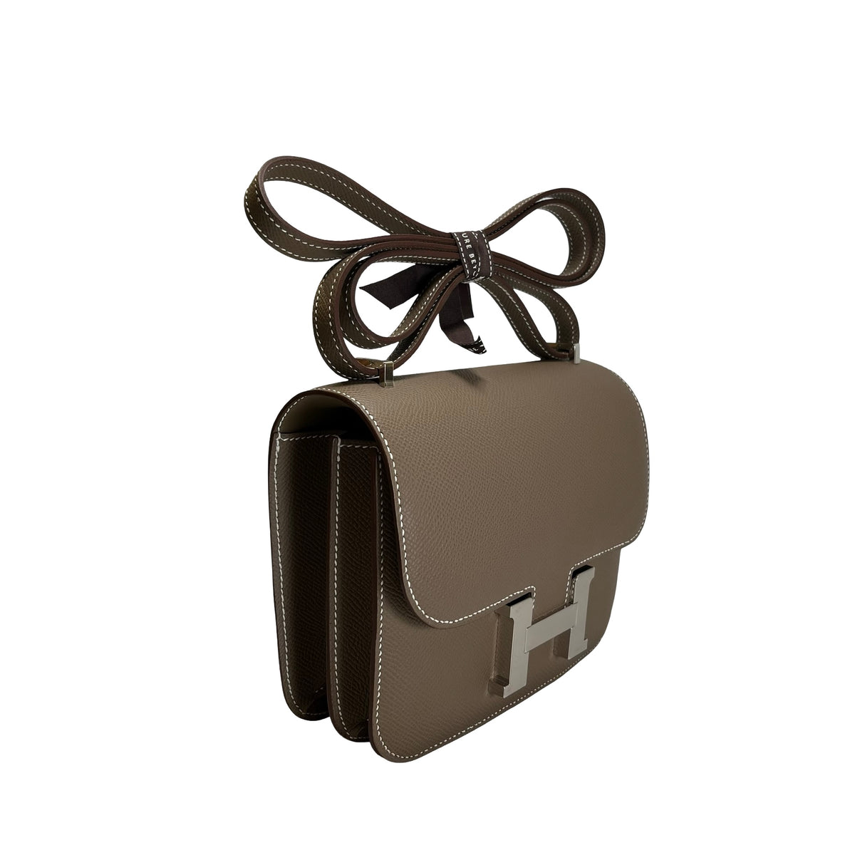 Brand New HERMES Epsom Constance Mini Crossbody Bag Etoupe