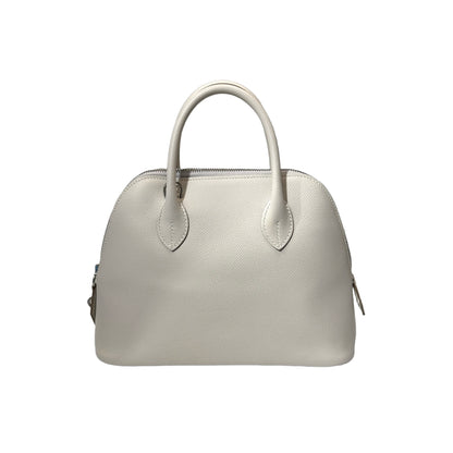 Used HERMÈS BOLIDE 25 Handbag M4 Gris Pale PHW