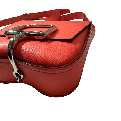 Used HERMÈS Epsom leather MINI DELLA Shoulder Bag 0E Rose Texas