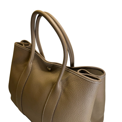 Used HERMES Negonda Garden Party Tote Bag Etoupe