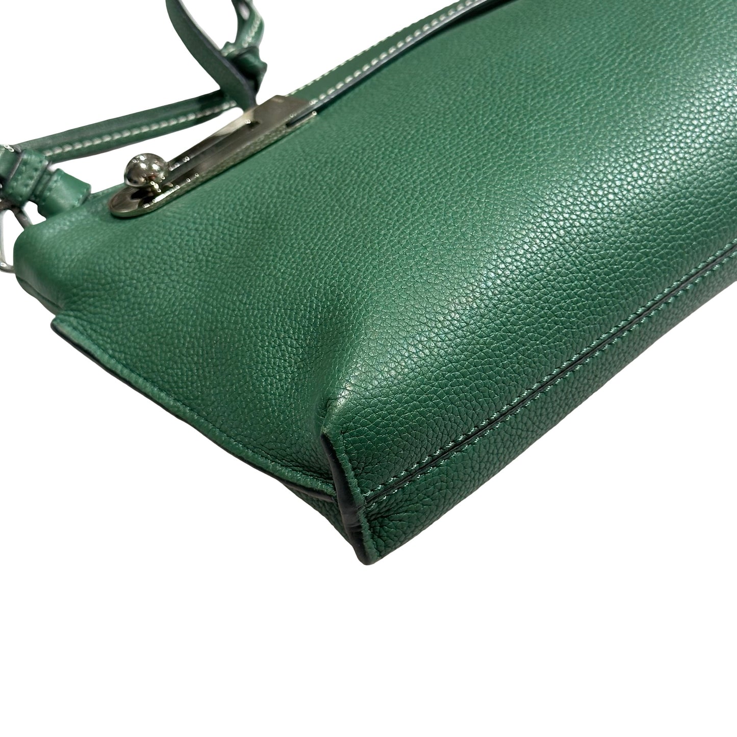 Used LOEWE Cross Body Bag GREEN PHW