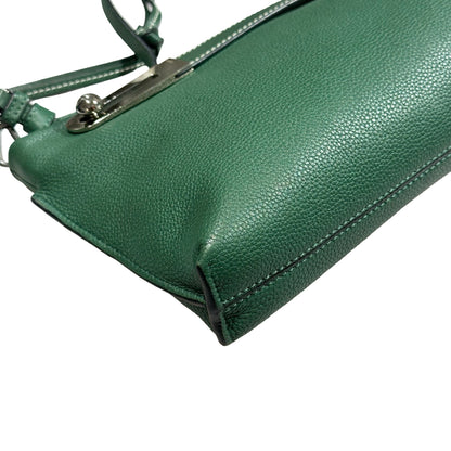 Used LOEWE Cross Body Bag GREEN PHW