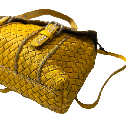 Used BOTTEGA VENETA 2 Way Shoulder Shoulder Bag Sunshine Yellow