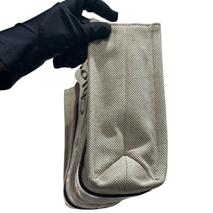 Used CHLOE Tote Bag White Brown