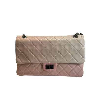 Used CHANEL Quilted 2.55 Reissue Shoulder Bag Pink Cream Ombre