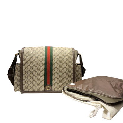 Used GUCCI Canvas Cross Body Bag Brown