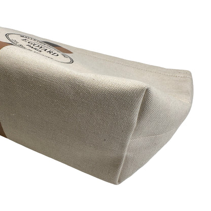 GOYARD Logo Stripes Toiletries Bag Pouch Beige Brown Black