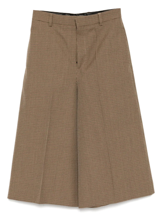 CELINE HOUNDSTOOTH PLAID CULOTTE PANTS [20000287]