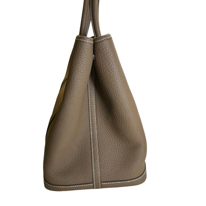 Used HERMES Negonda Garden Party Tote Bag Etoupe