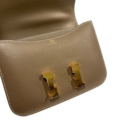 Used HERMES Epsom Constance Cross body bag Etoupe