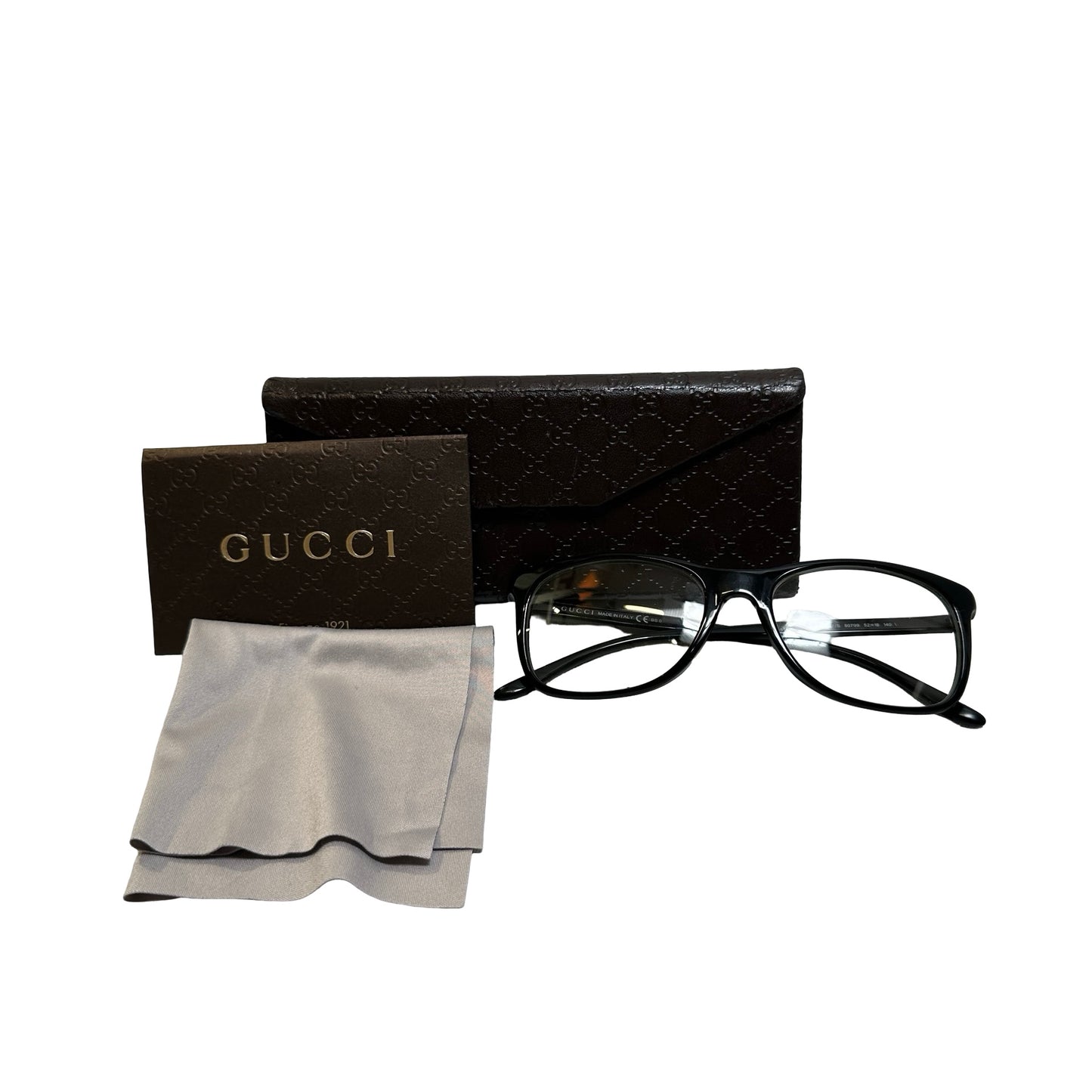 Used GUCCI Solid Optical frames SUNGLASSESS Black