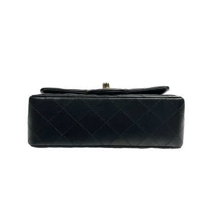 CHANEL MINI FLAP 20 CM BLACK LAMBSKIN GHW [3001063]