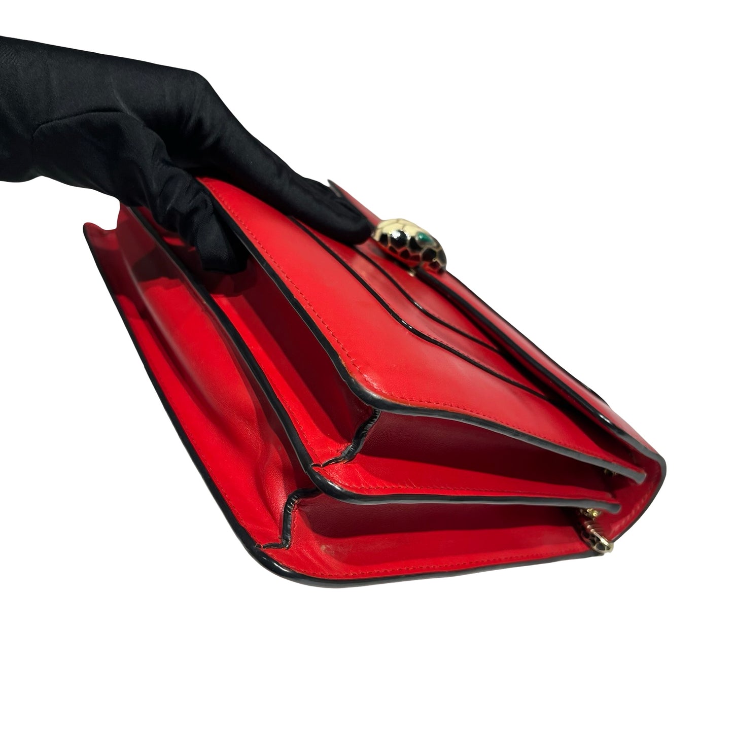 BVLGARI SERPENTI FOREVER RED CALFSKIN GHW [3000696]