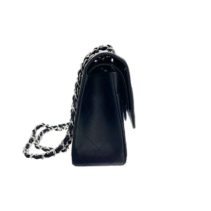 Used CHANEL Jumbo Shoulder Bag Black PHW