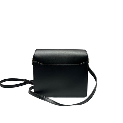 Unused HERMÈS MINI ROULIS Cross Body Bag Black GHW