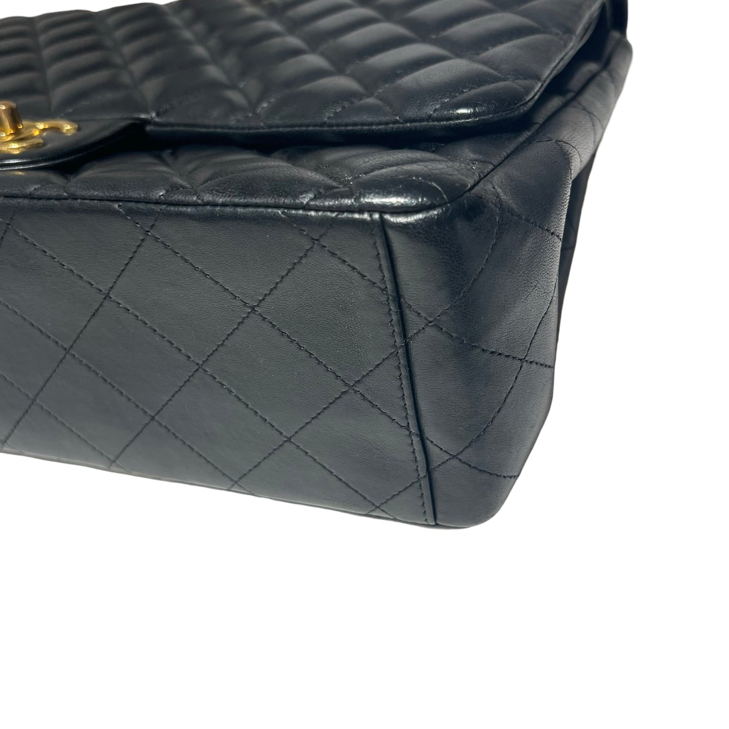 Matelasse Quilted Lambskin Maxi Jumbo Two Way Shoulder Bag [101537]