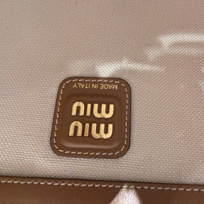 Used MIU MIU Corduroy Ivy bag Tote Bag Camel