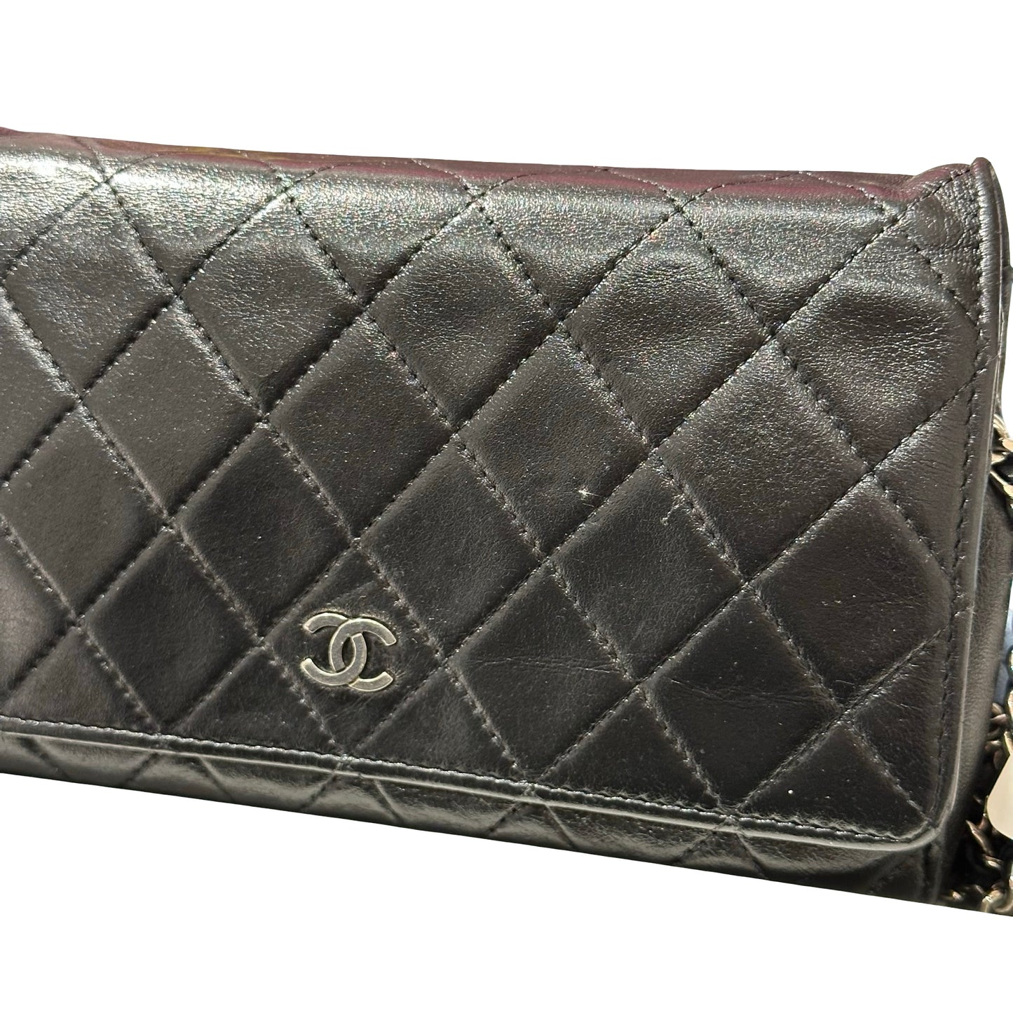 CHANEL LARGE WOC BLACK LAMBSKIN PHW [3000599]