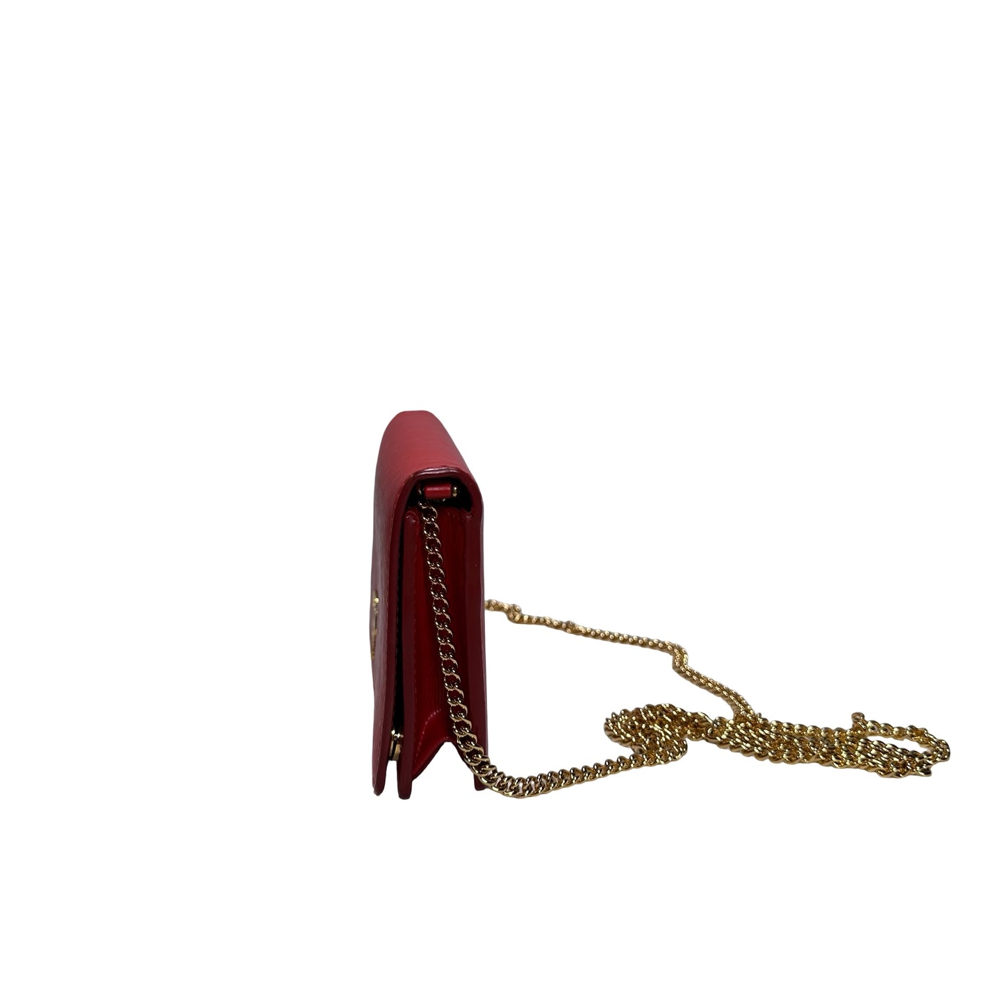 Used PRADA Vitello Move Staffing Woc Wallet on chain Red