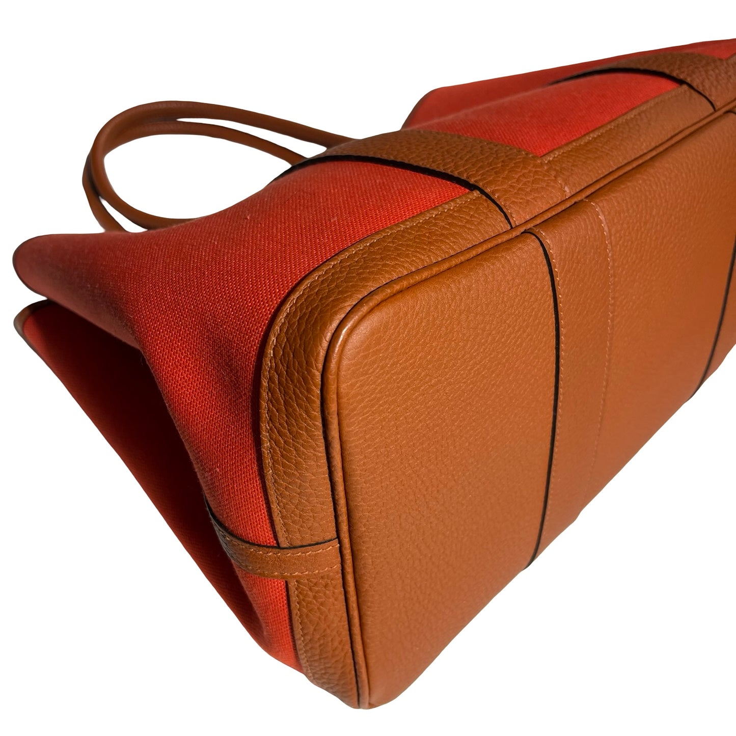 Used HERMÈS GP36 Tote Bag Red Brown PHW