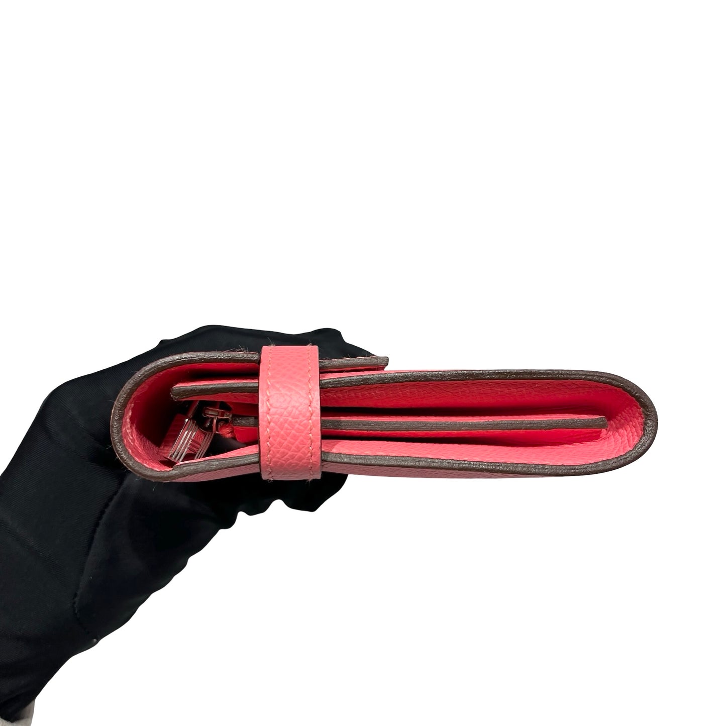 Used HERMÈS KELLY WALLET Wallet Pink PHW