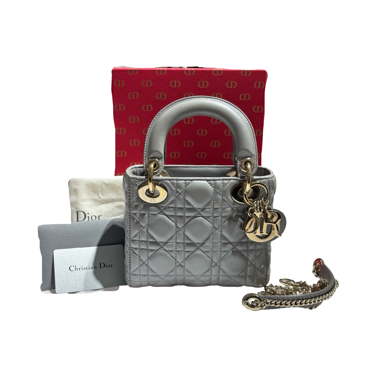 DIOR MINI LADY DIOR TWO WAY SHOULDER BAG[3000095]