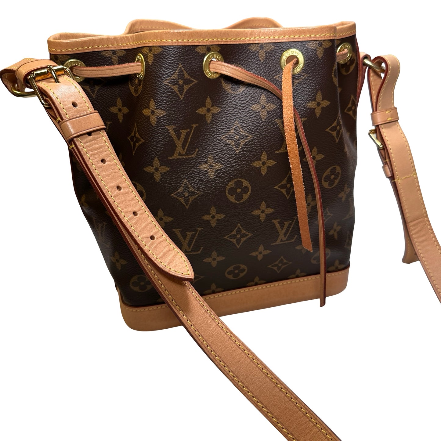 Used LOUIS VUITTON Monogram Neonoe Chain Shoulder Bag Brown GHW