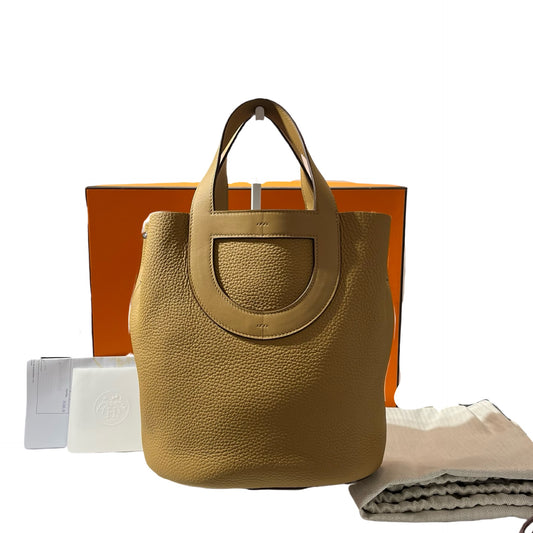 Unused Hermès IN THE LOOP 23 Handbag Beige PHW