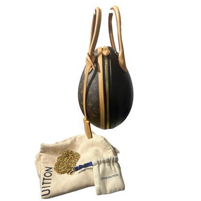 Used LOUIS VUITTON Monogram Canvas Monogram Egg Bag Clutch PHW Monogram