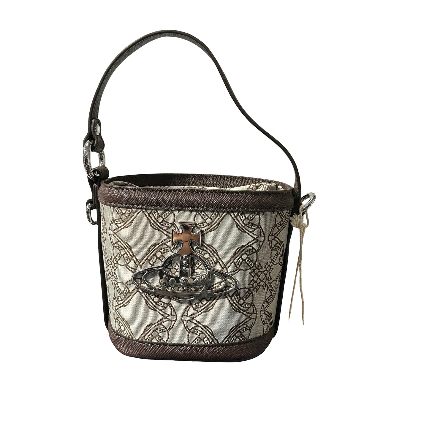 Used VIVIENNE WESTWOOD Betty Small Bucket Bucket Bag Brown PHW