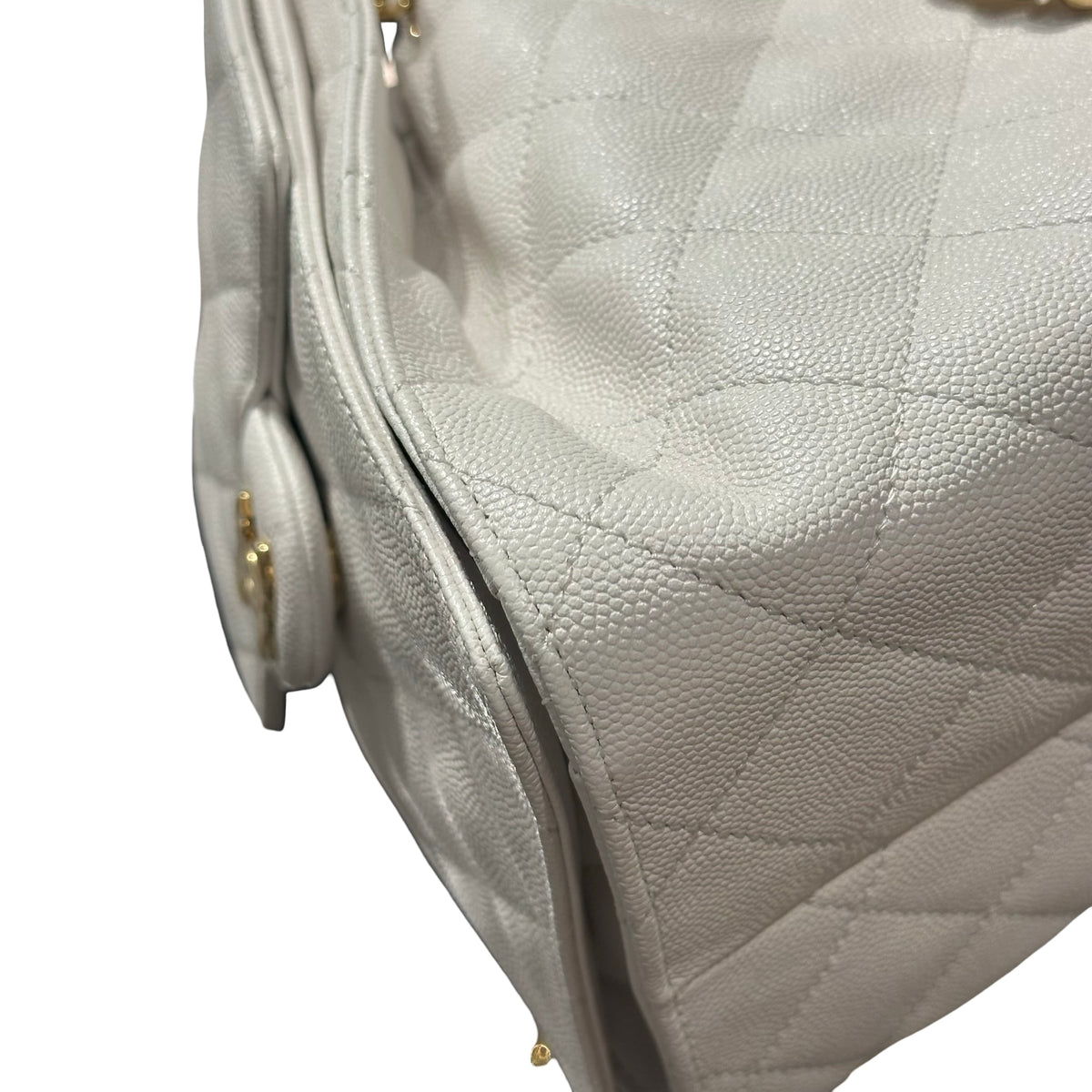 Brand New CHANEL Calfskin 25 Bag Dmall Shoulder Bag White GHW