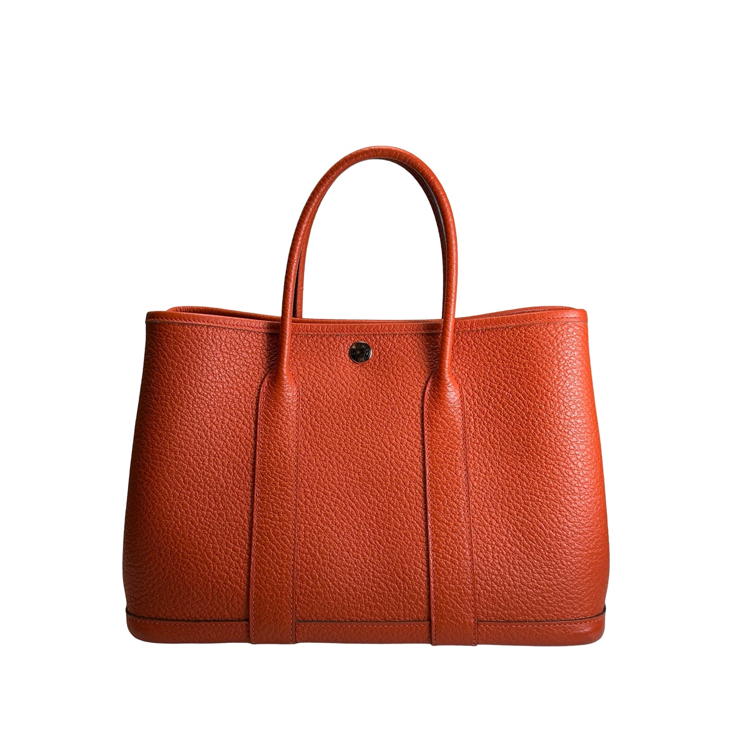 Used HERMES Negonda Garden Party Tote Bag Orange