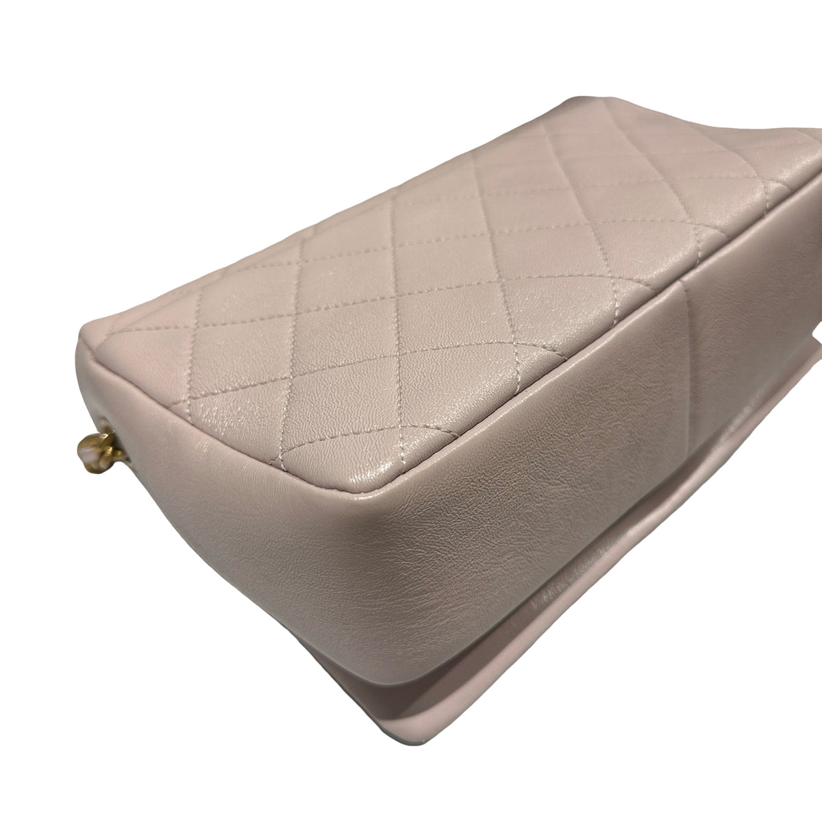 Used CHANEL Quilted Caviar 20B small fashion therapy flap bag Chain Shoulder Bag Light Purple