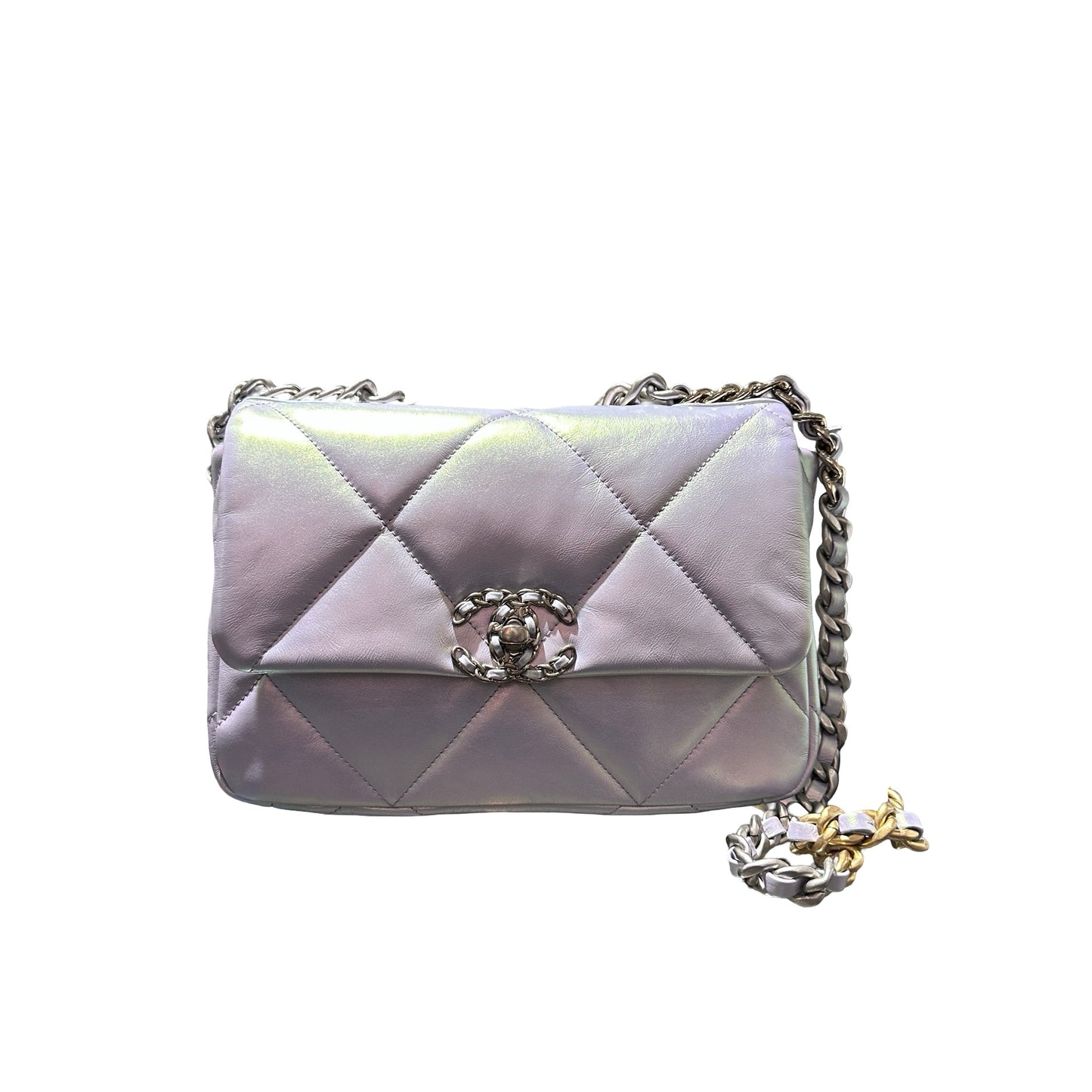 Used CHANEL 19 Small Shoulder Bag Symphony PHW