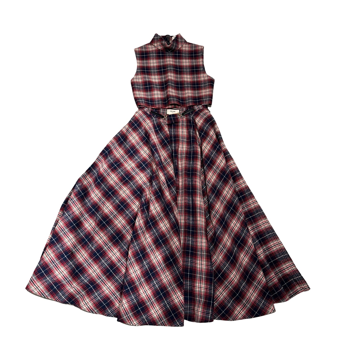 Used CÉLINE 背心 + Skirt （set） Clothes Red Navy White