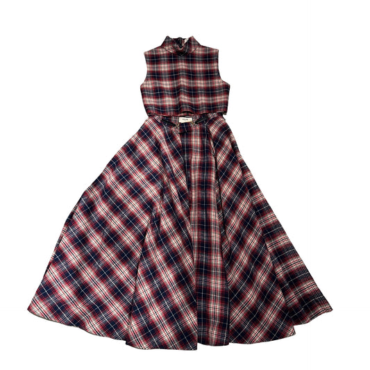 Used CÉLINE 背心 + Skirt （set） Clothes Red Navy White