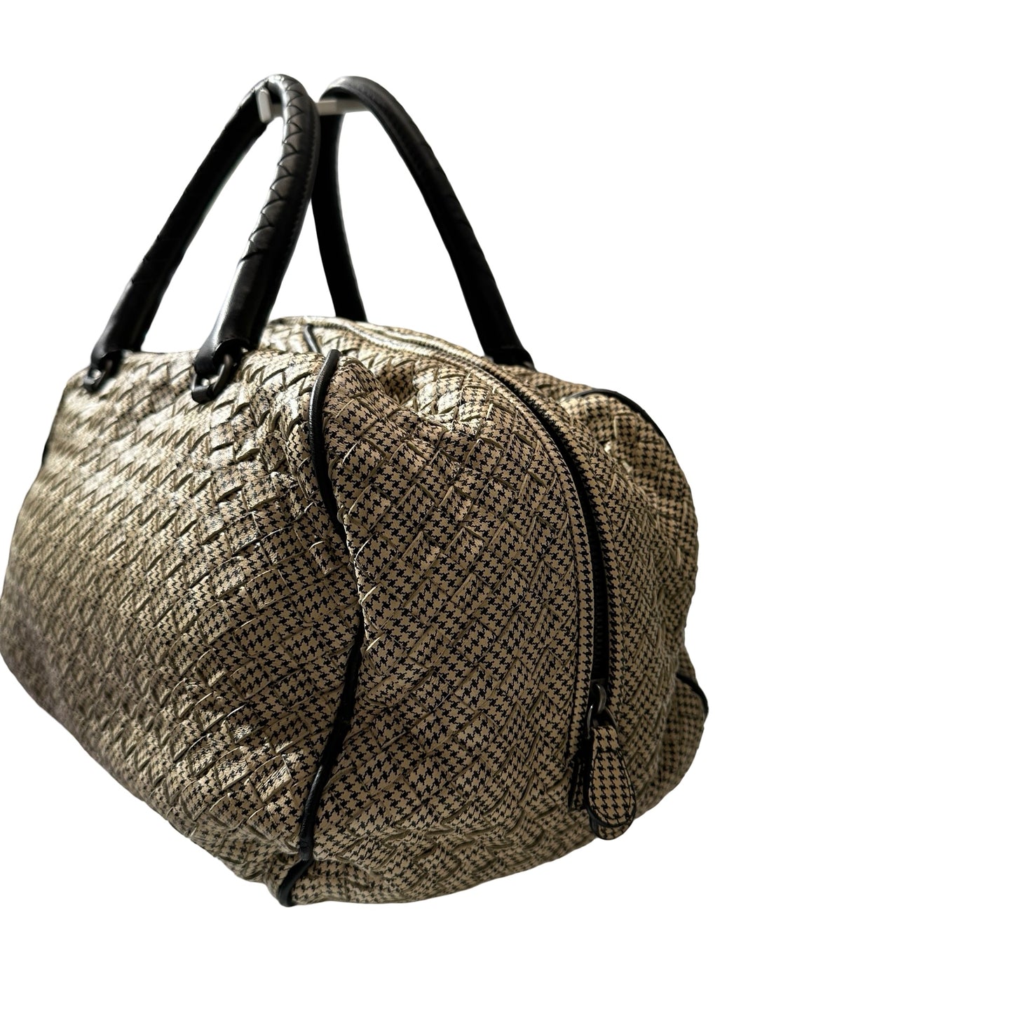 Used BOTTEGA VENETA Tote Bag Beige Black