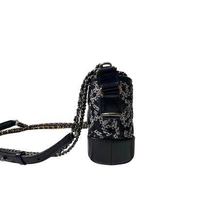 CHANEL Sequins Calfskin Leather Gabrielle small Cross Body Bag