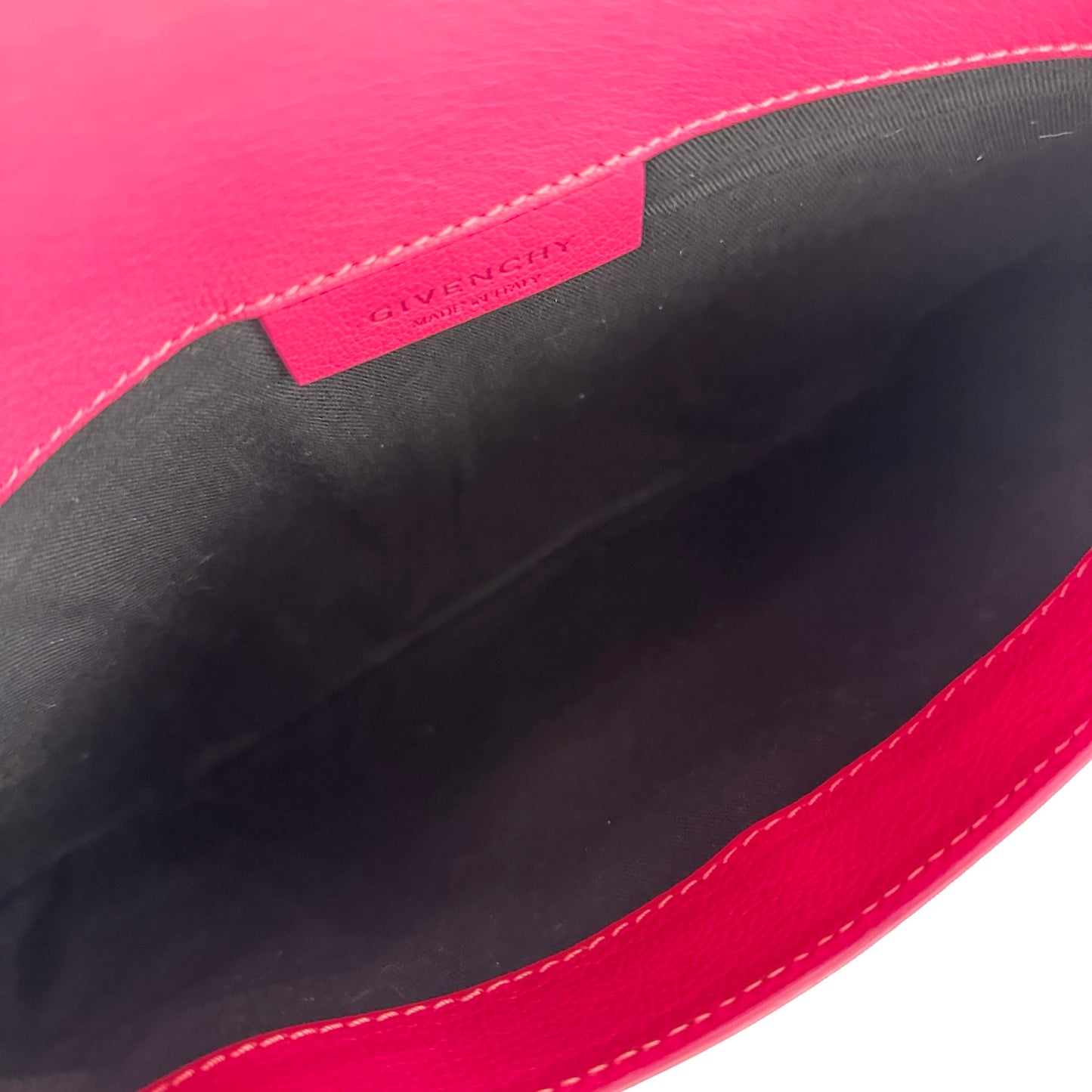 Used GIVENCHY Leather Antigona Envelope Pouch Pink