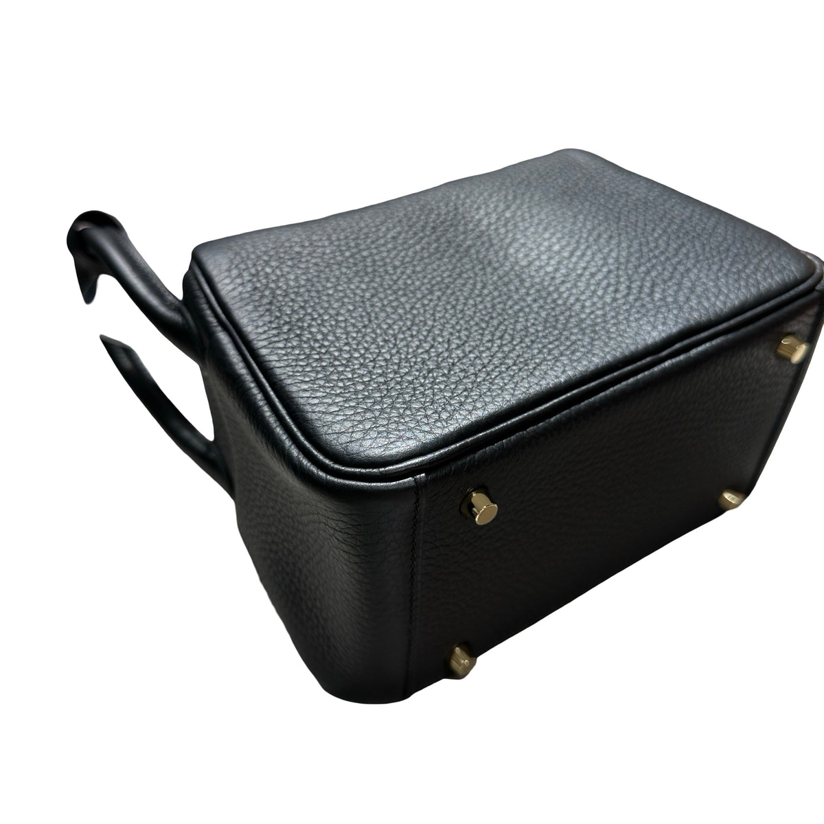 Brand New HERMES Clemence Lindy Mini Handbag Black