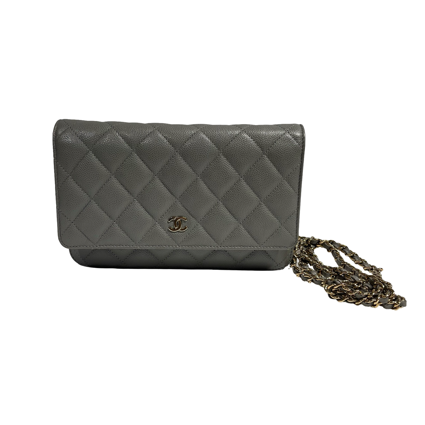 CHANEL WOC GRAY CAVIAR GHW [3000669]