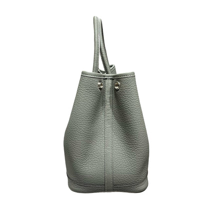 Used HERMÈS Leather GP 30 Basket Bag Grey