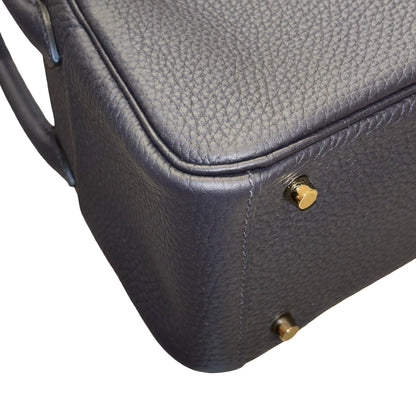 New HERMÈS Mini Lindy Two Way Shoulder Bag Caban GHW